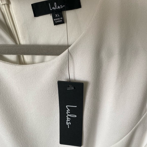 Lulus Westwood White Sheath Dress Wedding Bachelorette - Picture 8 of 10